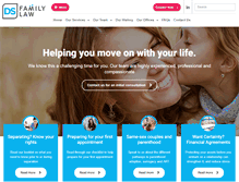 Tablet Screenshot of dsfamilylaw.com.au